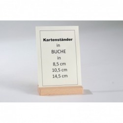 Kartenständer 10,5 cm Buche 3er-Set
