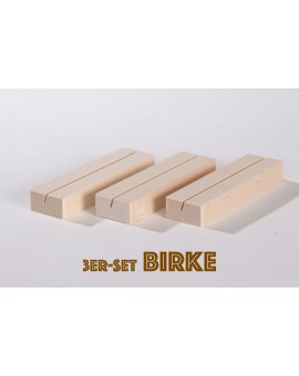 Kartenständer 10,5 cm Birke 3er-Set